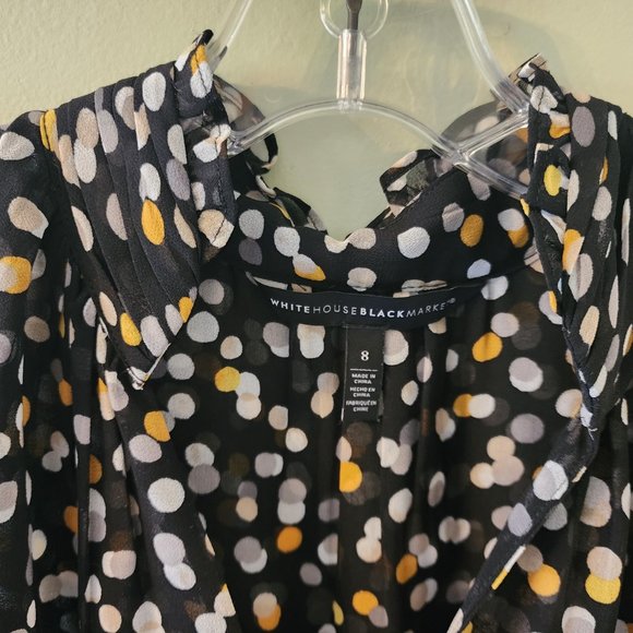 WHBM Mixed Dot Shell, Size 8, Like New - Picture 6 of 9